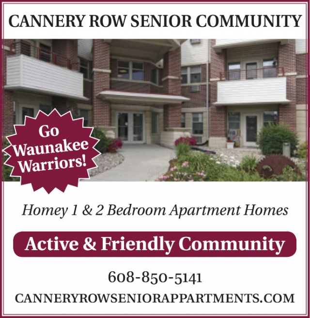 Active & Friendly Community, Cannery Row Senior Community, Waunakee, WI