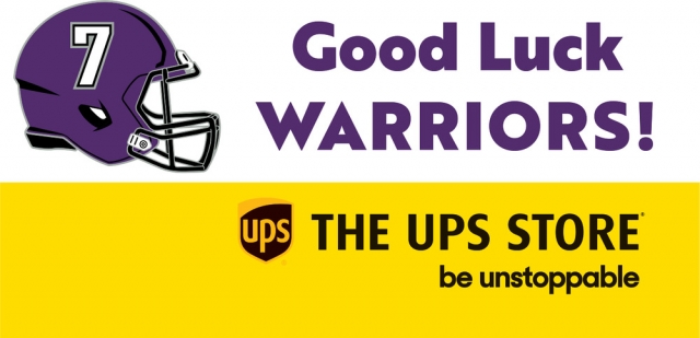 Good Luck Warriors!, The UPS Store of Waunakee, Waunakee, WI