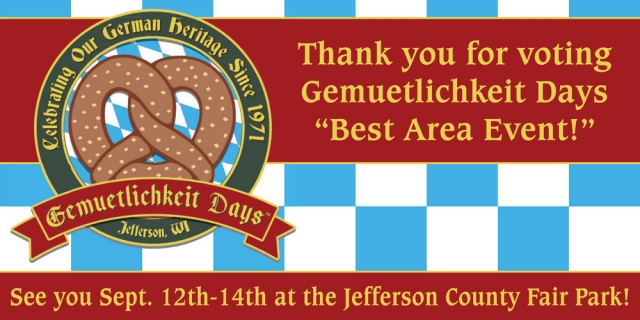 Best Area Event!, Gemuetlichkeit Days, Jefferson, WI