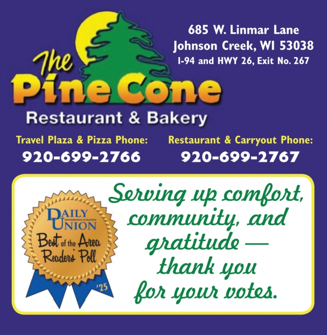 Restaurant & Bakery, The Pine Cone Restaurant & Bakery, Johnson Creek, WI