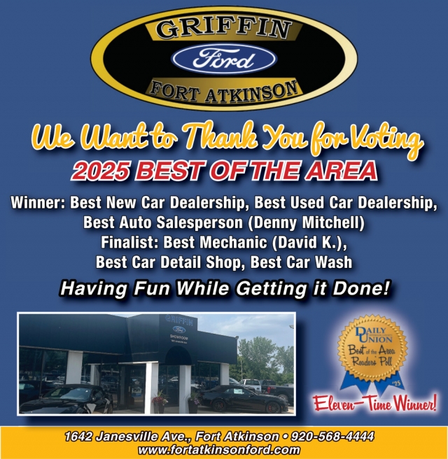 2025 Best of The Area, Griffin Ford Fort Atkinson, Fort Atkinson, WI
