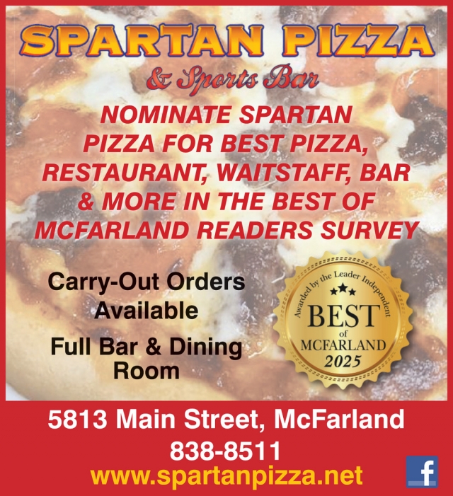 Best Pizza, Spartan Pizza & Sports Bar, Mcfarland, WI