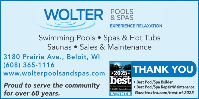 Swimming Pools, Wolter Pools & Spas, Beloit, WI