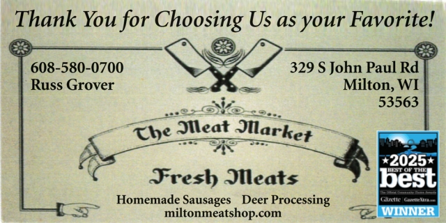Fresh Meats, The Meat Market, Milton, WI