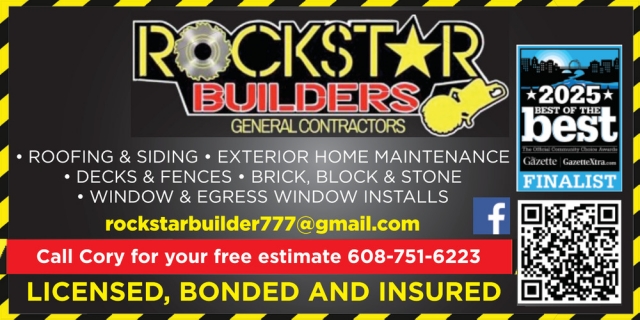 Roofing & Siding, Rockstar Builders, Janesville, WI