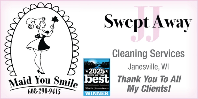 Cleaning Services, Swept Away by JJ, Janesville, WI