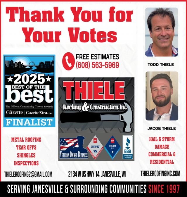 Metal Roofing, Todd Thiele Roofing, Janesville, WI