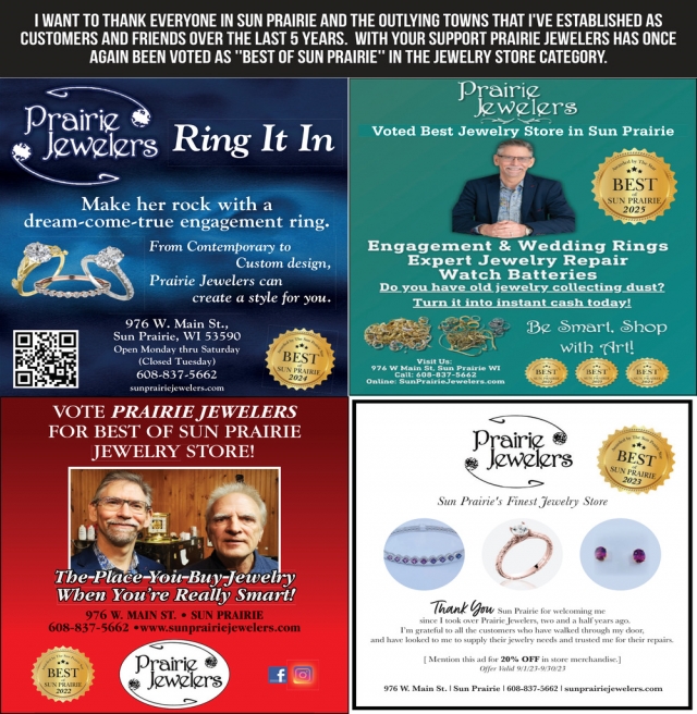 Make Her Rock with A Dream-Come-True Engagement Ring, Prairie Jewelers, Sun Prairie, WI