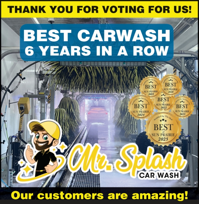 Best Carwash 6 Years In A Row!, Mr. Splash Car Wash, Sun Prairie, WI