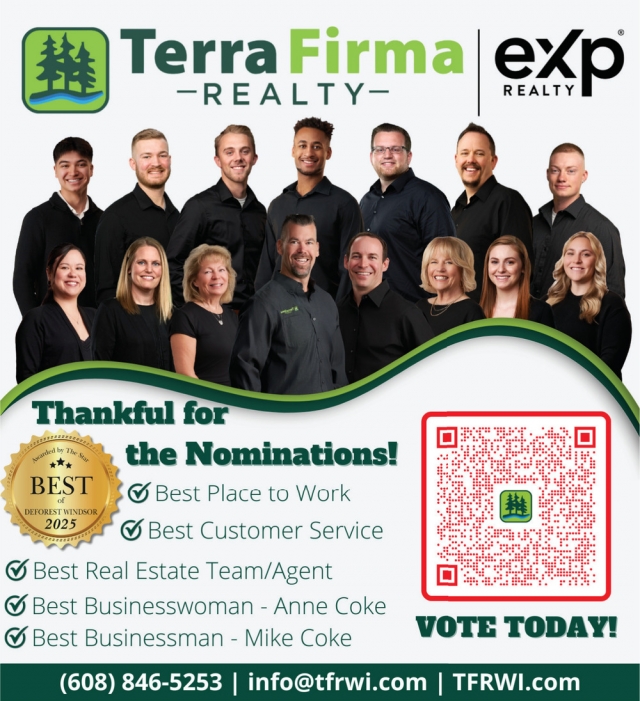 Best Place to Work, Terra Firma Realty, Inc., Deforest, WI