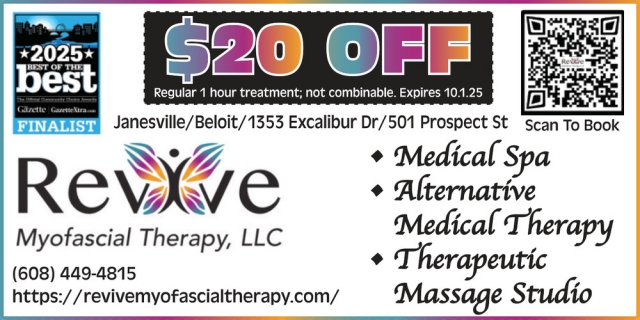 Medical Spa, Revive Myofascial Therapy, LLC, Janesville, WI