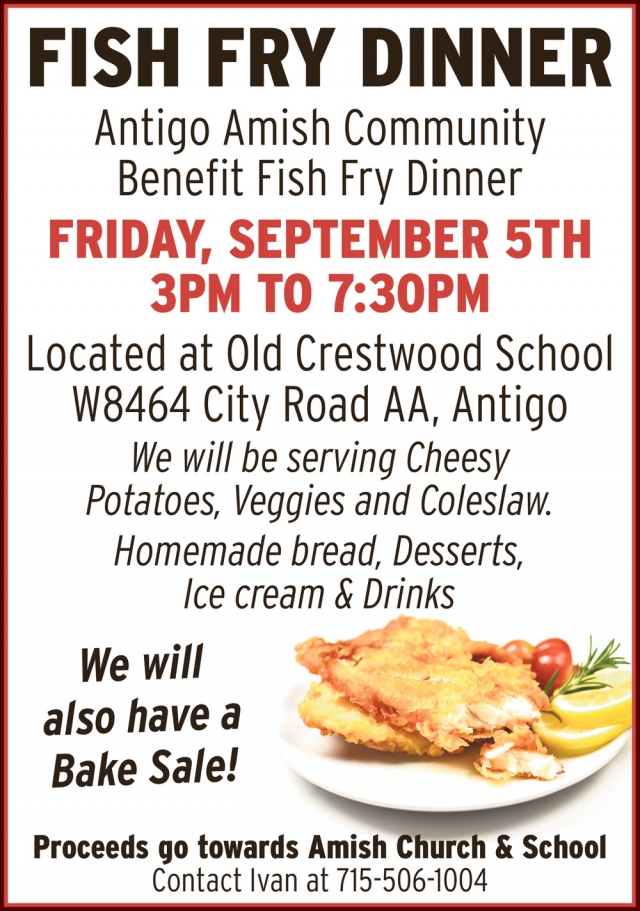 Fish Fry Dinner, Fish Fry Dinner (September 5, 2025)