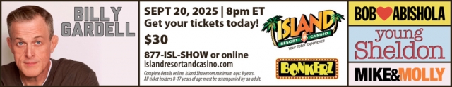 Young Sheldon, Island Resort & Casino, Harris, MI