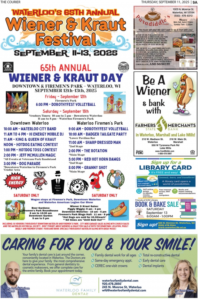 Wiener & Kraut Day, Waterloo's 65th Annual Wiener & Kraut Festival