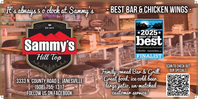 Best Bar & Chicken Wings, Sammys Hilltop, Janesville, WI