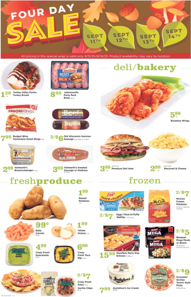Four Day Sale, Jack's Fresh Market, Menominee, MI