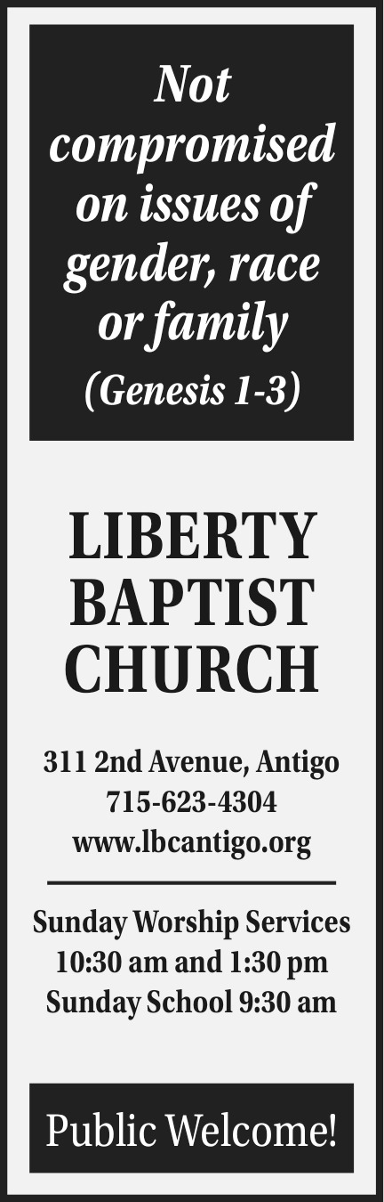 Sunday Worship Services, Liberty Baptist Church - Antigo, Antigo, WI