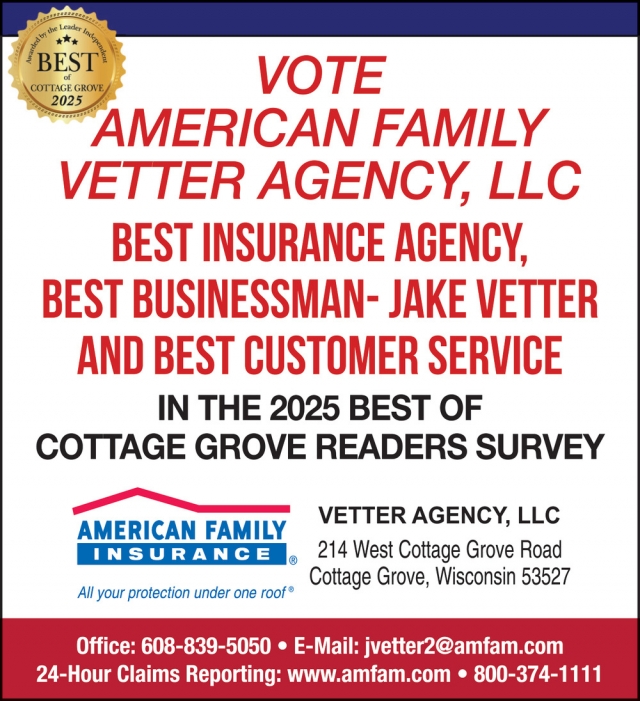 Insurance Agency, American Family Insurance - Vetter Agency LLC, Madison, WI