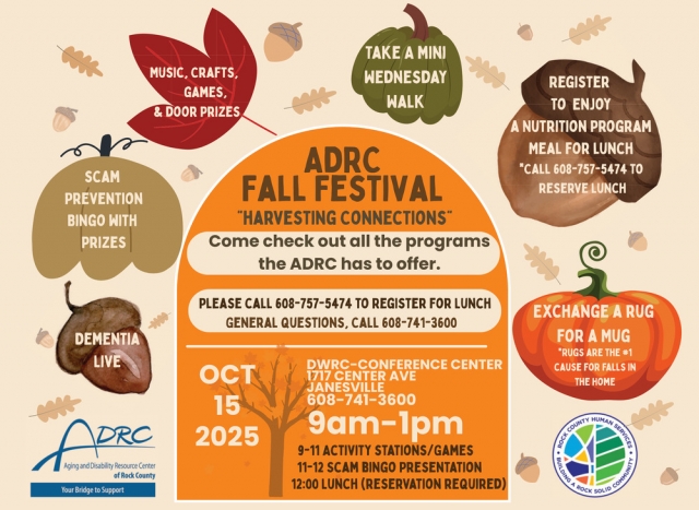 ADRC Fall Festival, ADRC - Aging & Disability Resource Center of Rock County, Janesville, WI
