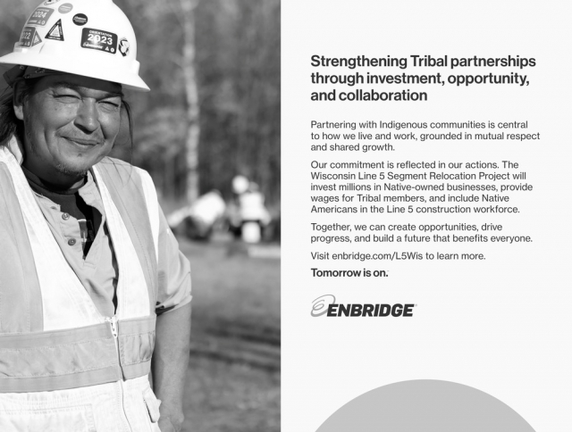 Strengthening Tribal Partnerships Through Investment, Opportunity, and Collaboration, Enbridge