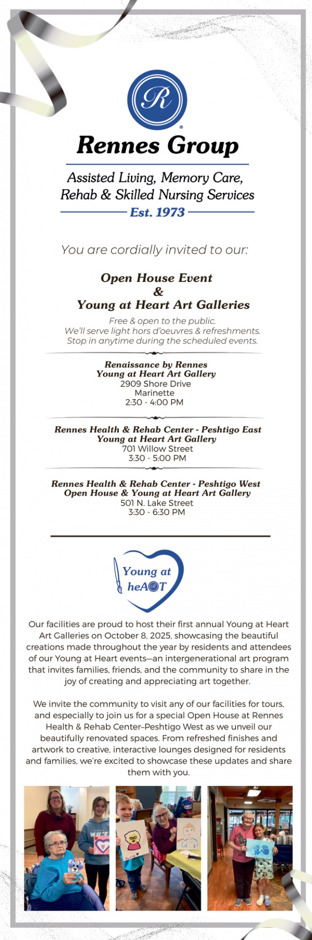 Assisted Living, Memory Care, Renaissance by Rennes, Marinette, WI