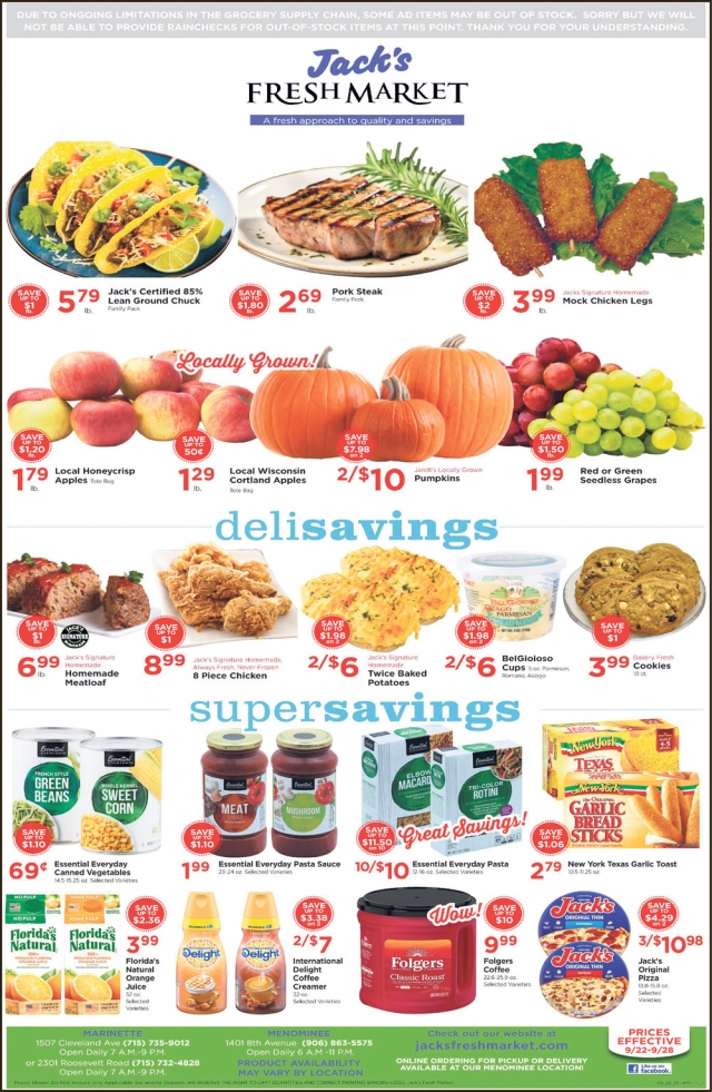 Fresh Market, Jack's Fresh Market, Menominee, MI