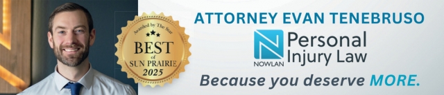 Attorney Evan Tenebruso, Nowlan Law LLP, Janesville, WI