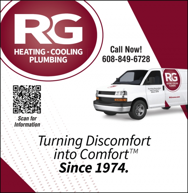 Heating - Cooling Plumbing, R.G. Heating & Air Conditioning, Inc., Waunakee, WI