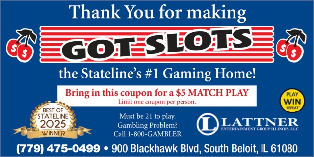 #1 Gaming Home, Got Slots, South Beloit, IL
