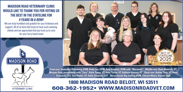 Veterinary Clinic, Madison Road Veterinary Clinic, Beloit, WI