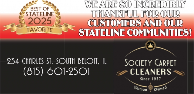 We Are so Incredibly Thankful for Our Customers, Society Cleaners, South Beloit, IL