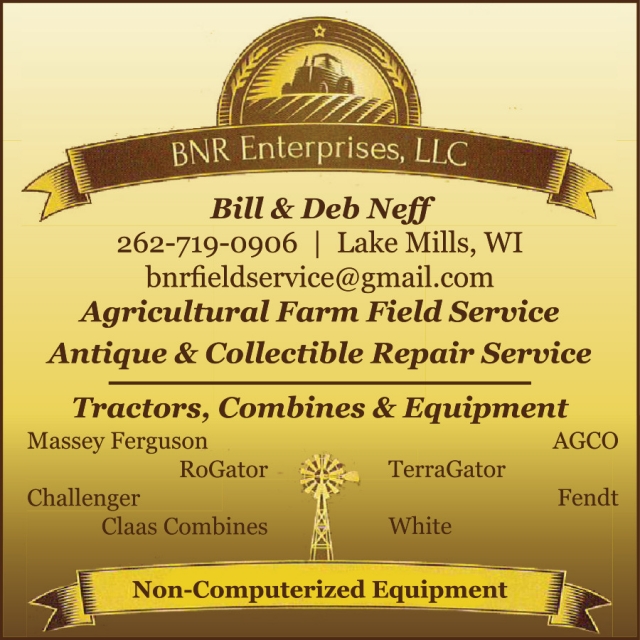 Agricultural Farm Field Service, BNR Enterprises, LLC