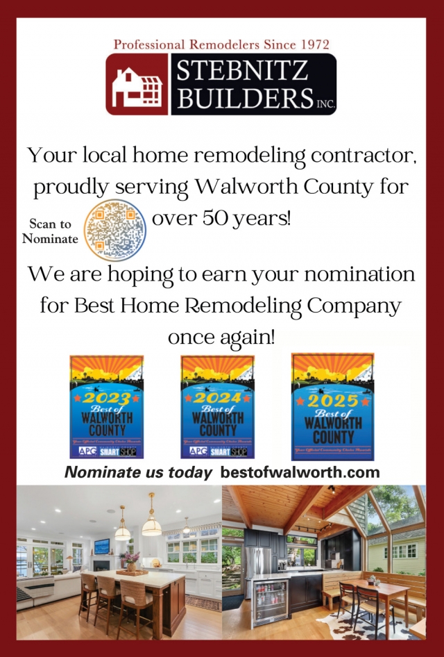 Professional Remodelers Since 1972, Stebnitz Builders, Elkhorn, WI