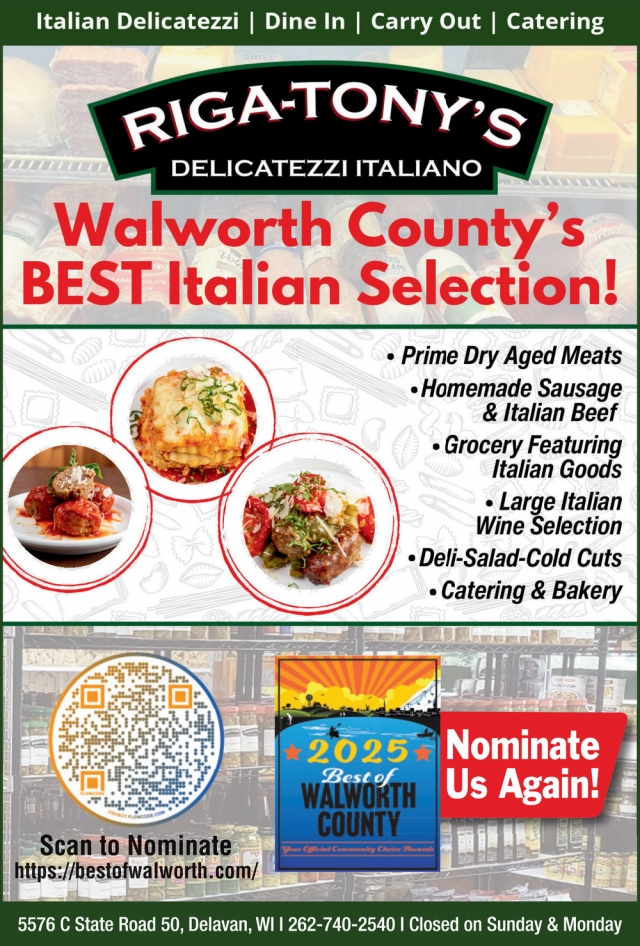 Italian Delizatezzi, Riga-Tony's, Delevan, WI