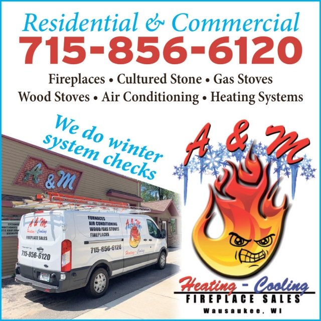 Fireplaces Sales, A&M Heating - Cooling, Wausaukee, WI