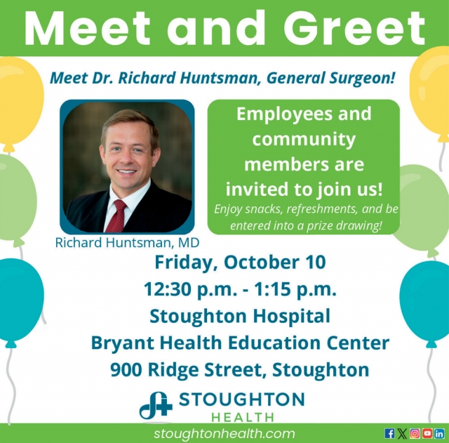 Meet and Greet, Stoughton Hospital, Stoughton, WI
