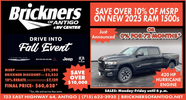Drive Into Fall Event, Brickners of Antigo, Antigo, WI