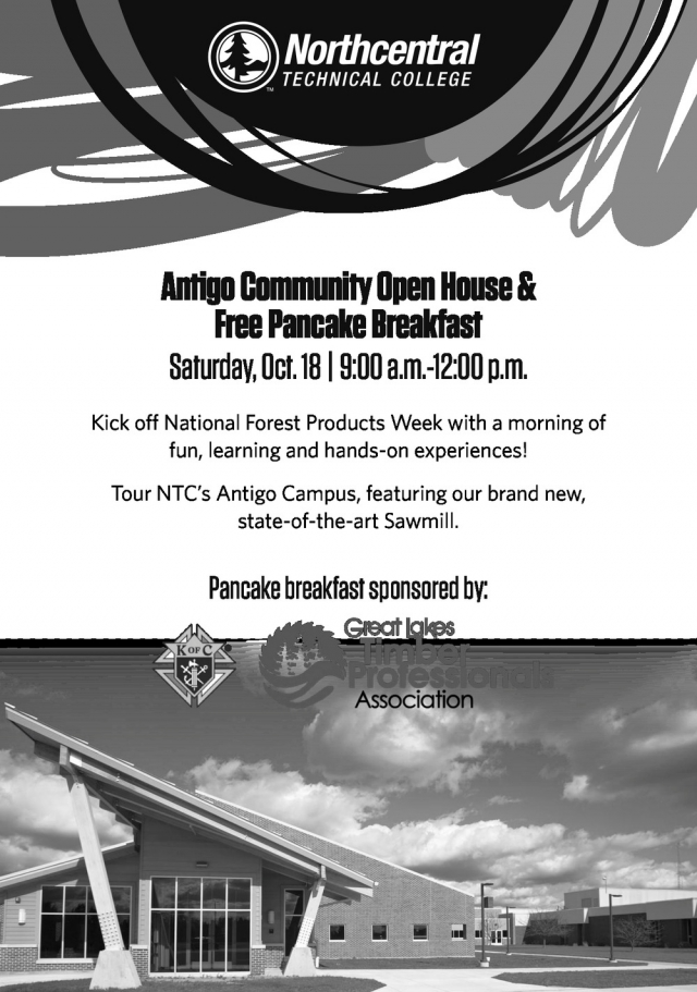 Antigo Community Open House & Free Pancake Breakfast, NorthCentral Technical College - Antigo, Antigo, WI