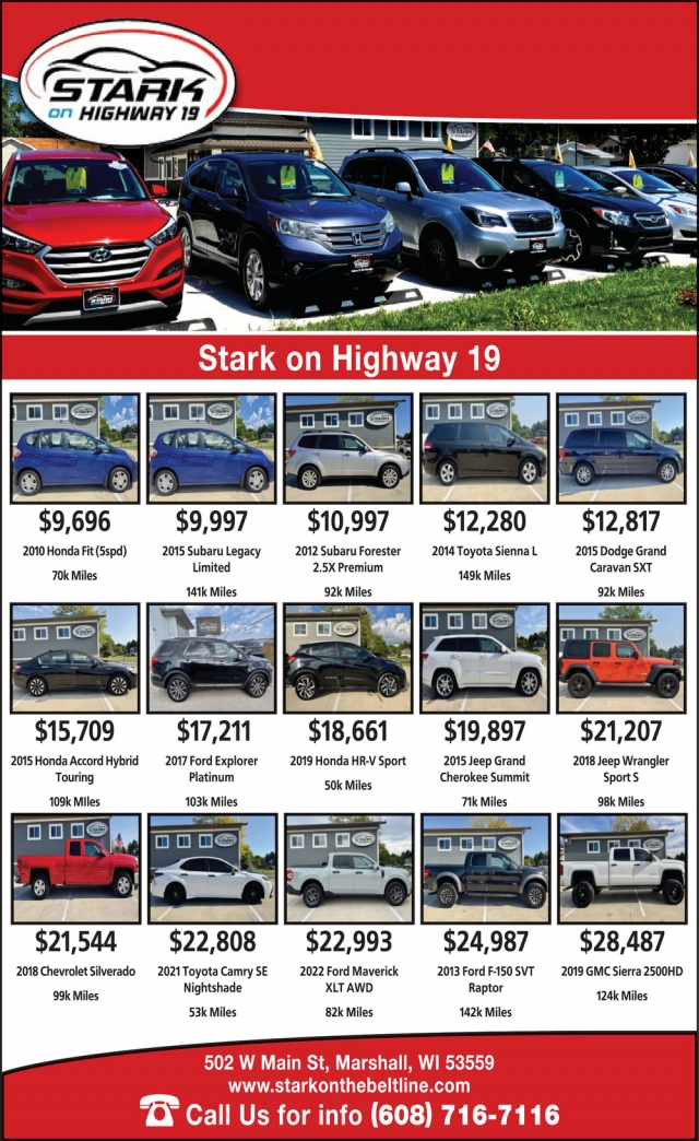 Stark on Highway 19, Stark on Highway 19, Marshall, WI