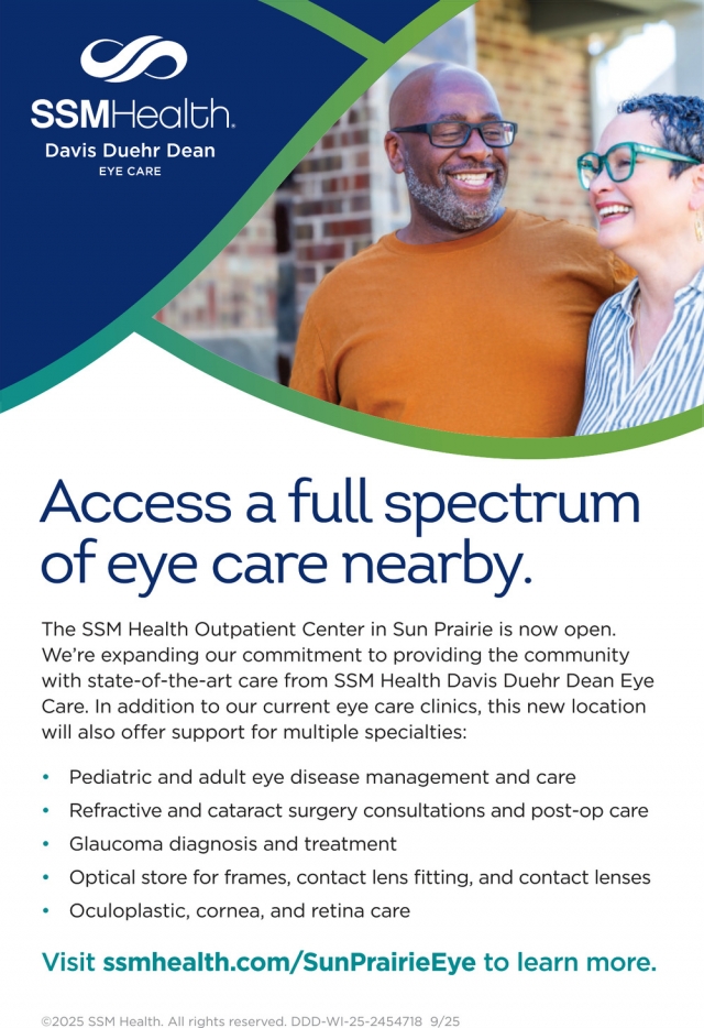 Access a Full Spectrum of Eye Care Nearby, SSM Health Davis Duehr Dean Eye Care, Fort Atkinson, WI