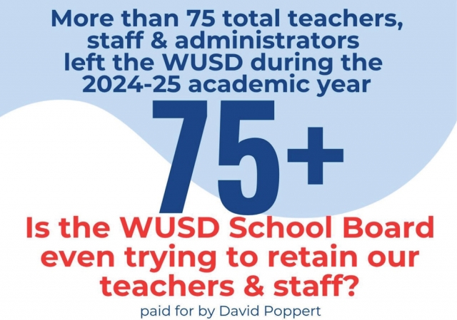 Is the WUSD School Board Even Trying to Retain Our Teachers & Staff?, David Poppert
