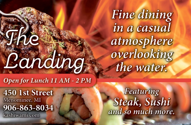 Fine Dining in A Casual Atmosphere Overlooking the Water, The Landing Restaurant, Menominee, MI