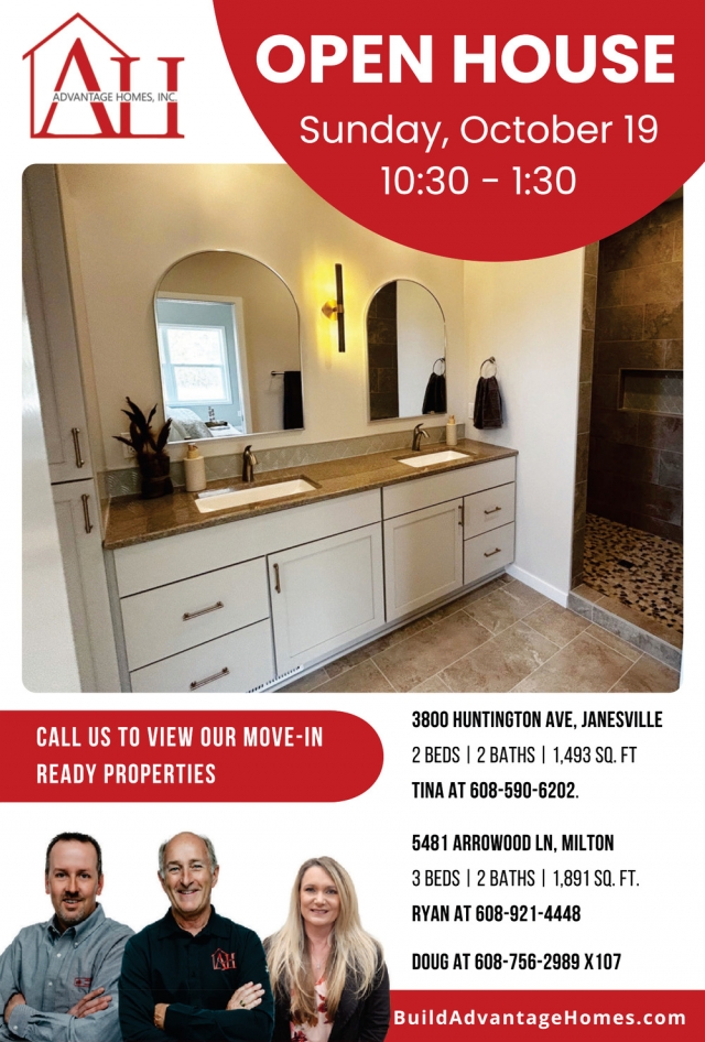 Open House!, Advantage Homes Inc., Janesville, WI