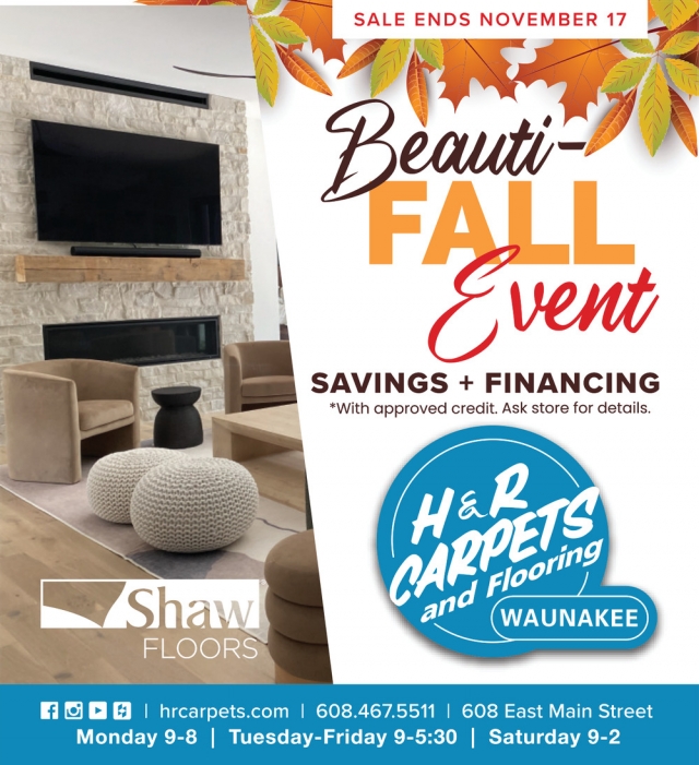 Beauti-Fall Event, H&R Carpets Inc, Waunakee, WI
