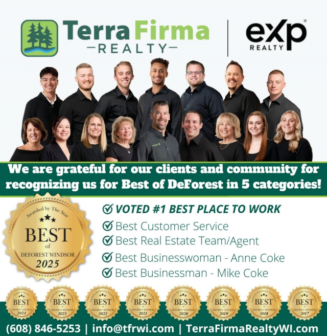 Best Customer Service, Terra Firma Realty, Inc., Deforest, WI