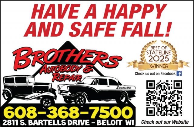 Have a Happy and Safe Fall!, Brothers Auto & Repair, Beloit, WI