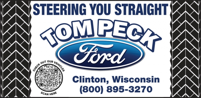 Steering You Straight, Tom Peck Ford of Clinton, Clinton, WI