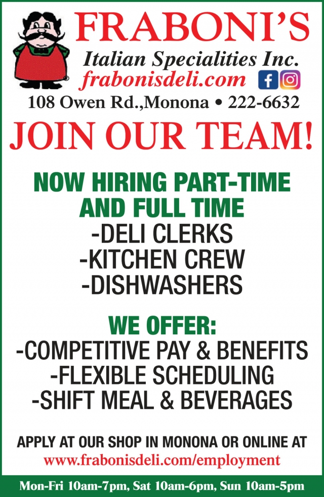 Italian Specialties, Fraboni's Italian Specialties & Delicatessen, Inc, Madison, WI