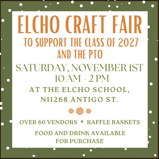 Craft FAir, Elcho School District, Elcho, WI
