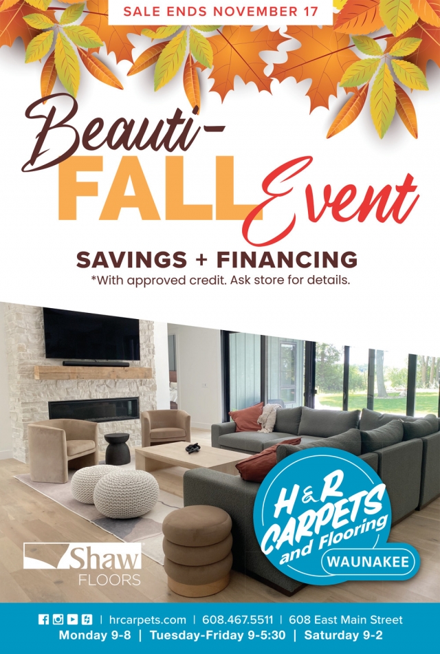 Beauti-Fall Event, H&R Carpets Inc, Waunakee, WI